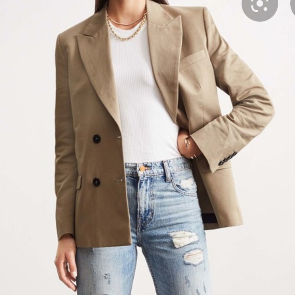 RE/DONE 70s Double Breasted Blazer Sage XS NWT redone - Picture 1 of 8